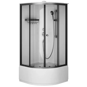 Душевая кабина AM.PM X-Joy 90x90 W94C-401A-090BT профиль черный матовый, высокий поддон
