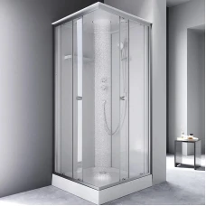Душевая кабина AM.PM X-Joy 90x90 W94C-403-090MT профиль серебристый, низкий поддон