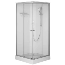 Душевая кабина AM.PM X-Joy 90x90 W94C-403-090MT профиль серебристый, низкий поддон