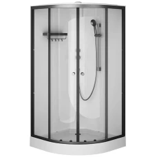 Душевая кабина AM.PM X-Joy 100x100 W94C-401-100BT профиль черный матовый, низкий поддон