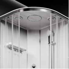 Душевая кабина AM.PM X-Joy 100x100 W94C-401-100MT профиль серебристый, низкий поддон