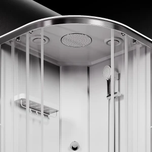 Душевая кабина AM.PM X-Joy 90x90 W94C-401-090MT профиль серебристый, низкий поддон
