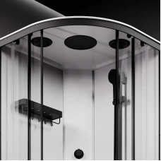 Душевая кабина AM.PM X-Joy 90x90 W94C-401-090BT профиль черный матовый, низкий поддон