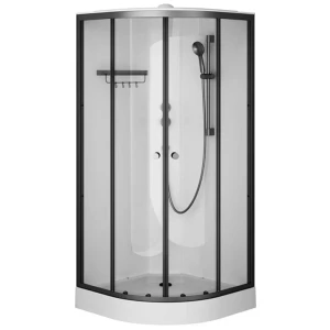 Душевая кабина AM.PM X-Joy 90x90 W94C-401-090BT профиль черный матовый, низкий поддон