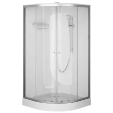 Душевая кабина AM.PM X-Joy 100x100 W94C-401-100MT профиль серебристый, низкий поддон