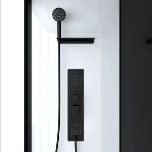 Душевая кабина Acquazzone Nikita 90SL BLACK 90х90