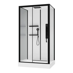 Душевая кабина Acquazzone Viktoria 115SL BLACK 115х90