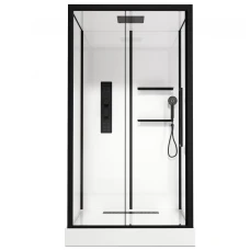 Душевая кабина Acquazzone Viktoria 115SL BLACK 115х90