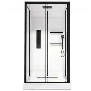 Душевая кабина Acquazzone Viktoria 115SL BLACK 115х90