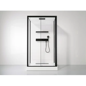 Душевая кабина Acquazzone Viktoria 120SL BLACK 120х80