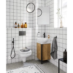 Зеркальный шкаф Aqwella Rio 34 с одной дверью