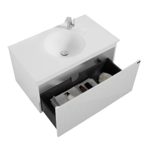 Тумба с раковиной Black & White U918.0900-2 GW 90 подвесная