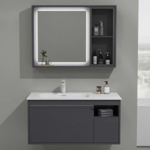 Тумба с раковиной Black & White U910.1000 100 подвесная