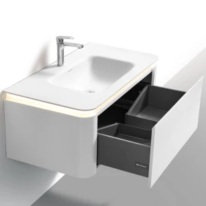 Тумба с раковиной Black & White U925.1000 100 подвесная