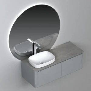 Тумба с раковиной Black & White U915.1200L 120 подвесная