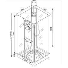 Душевая кабина Cerutti SPA Mimi 90B 90x90