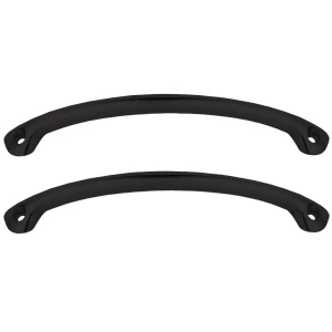 Ручки для чугунных ванн дугообразные Черные матовые Delice серия Elite (комплект 2 шт)