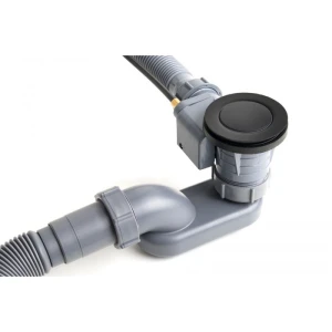 Слив-перелив полуавтомат Delice DLR000008 Черный матовый