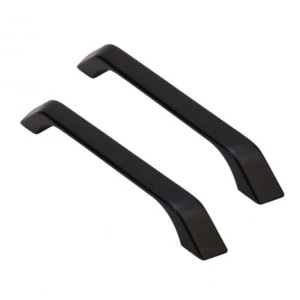 Ручки для чугунных ванн скобообразные Черные матовые Delice серия Elite (комплект 2 шт)