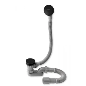 Слив-перелив полуавтомат Delice Click Clack DLR000015 Черный матовый