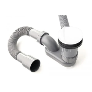 Слив-перелив полуавтомат Delice Click Clack DLR000018 Белый глянцевый