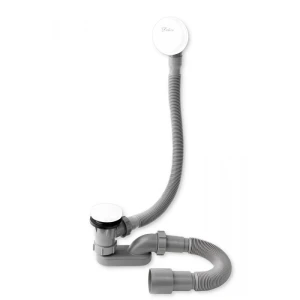 Слив-перелив полуавтомат Delice Click Clack DLR000018 Белый глянцевый