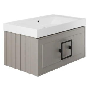 Тумба под раковину La Fenice Cubo Cappuccino 80 бежевая