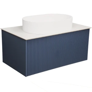 Тумба под раковину La Fenice TERRA Blu Grigio 80 синяя