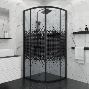 Душевое ограждение Niagara Eco NG-1003-14BLACK 80х80