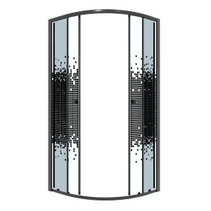 Душевое ограждение Niagara Eco NG-1003-14BLACK 80х80