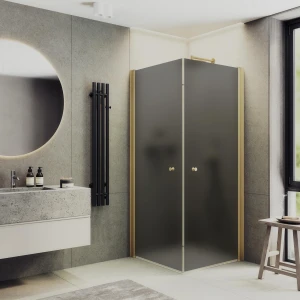 Душевой уголок Maybah Glass на монопетлях 90х90 MGY-1299-3 Графит матовый