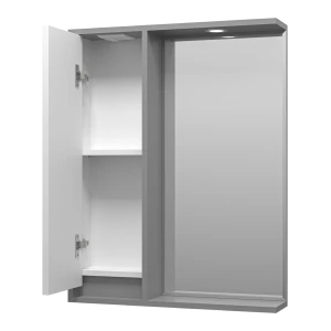 Зеркальный шкаф Brevita Balaton 65 левый (белый, серый)