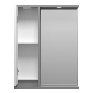 Зеркальный шкаф Brevita Balaton 65 левый (белый, серый)