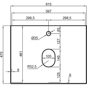 Столешница La Fenice Granite Black Olive Light Lappato Terra 60 черная