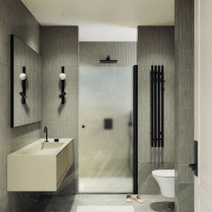 Душевая дверь в нишу Maybah Glass на монопетле 80х198 MGD-808-6 Сатин