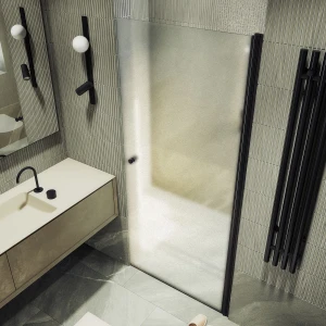 Душевая дверь в нишу Maybah Glass на монопетле 80х198 MGD-808-6 Сатин