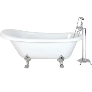 Акриловая ванна Cerutti Spa CLASSIC 150 157x77 хром CT9323