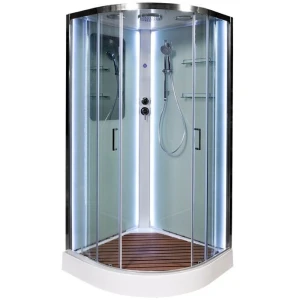 Душевая кабина AvaCan A 09 LED с кнопкой 90х90