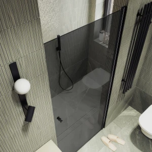 Душевая дверь в нишу Maybah Glass на монопетле 80х198 MGD-806-6 Графит