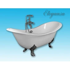 Чугунная ванна Elegansa Taiss Chrome 180х80
