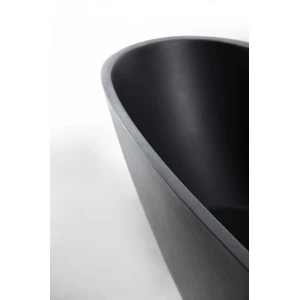 Ванна из искусственного камня ABBER Dortmund AM9911B 170х75 черная матовая