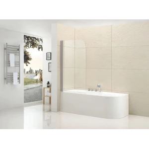 Шторка на ванну Cezares Eco O V 1 80x140 стекло прозрачное