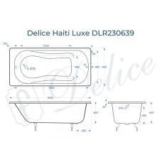 Ванна чугунная Delice Haiti Luxe 180х80 DLR230639