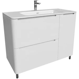 Тумба с раковиной Iddis Edifice 100 белая EDI10WFi95K