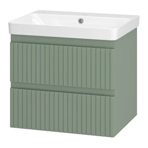 Тумба под раковину Brevita Victory 60 подвесная (зеленая)