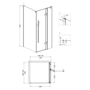 Душевой уголок Grossman Style GR-6090 90х90