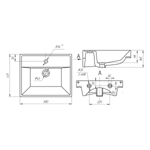 Раковина Универсал Енисей 50