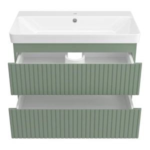 Тумба под раковину Brevita Victory 80 подвесная (зеленая)