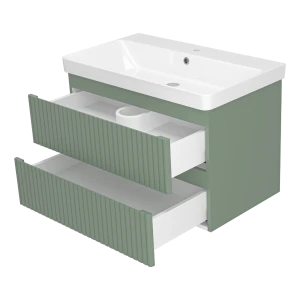 Тумба под раковину Brevita Victory 80 подвесная (зеленая)