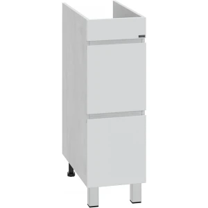 Тумба под раковину СанТа Марс 29 под стиральную машину, светлая, с 2 ящиками